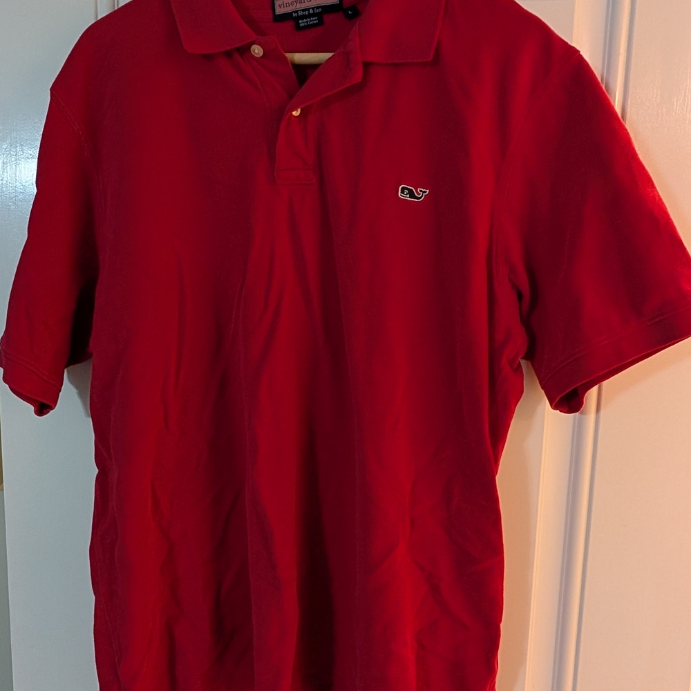 Vineyard Vines Vibrant Red Polo Shirt